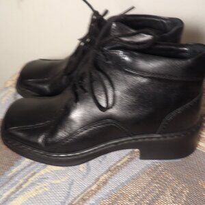 EUC Josef Seibel Laced Square Toe Booties Sz 36 or 5.5 US